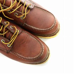 RED WING MOC TOE ショートブーツ US9.5 ブラウン