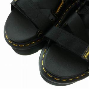 Dr.Martens キンバー KIMBER サンダル 厚底 オープントゥ ストラップ ベルクロ ステッチ ロゴ UK4 23cm 黒 ブラック