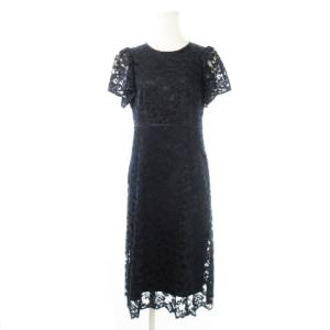 Applaudir 24SS マルフィークレース ドレス 総レース ワンピース ひざ丈 半袖 切替 小さいサイズ