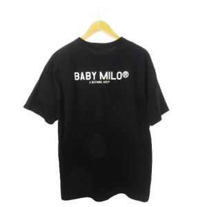 A BATHING APE BABY MILO ベイビーマイロ Tシャツ カットソー 半袖 スパンコール M 黒 ブラック 002CSH802509L