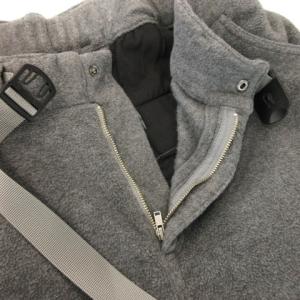 WILDTHINGS クライミングパンツ フリースパンツ テーパード ジップアップ ベルト アウトドア M グレー /MN15
