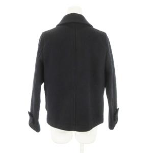 MHL. ショートコート ステンカラー ピーコート ウール 1 S 黒 ブラック /AH8 GY12