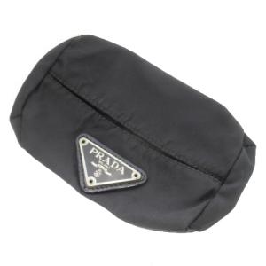 ポケットティッシュケース カバー ナイロン ロゴプレート 三角ロゴ 黒 ブラック /CK24 GY12