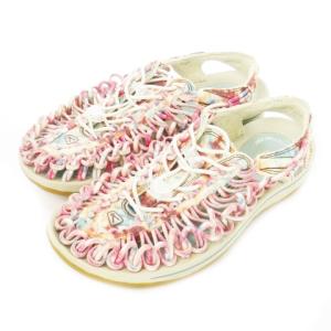 UNEEK メッシュサンダル コンフォート ベルト タイダイ 23.5 ピンク