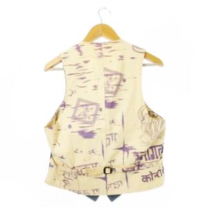 PAUL SMITH ベスト ジレ カジュアル コーデュロイ 切替 バックベルト 青 ブルー サックス /CK4 GY12