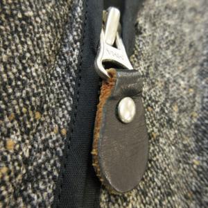 PAUL SMITH ベスト ツイード ジップアップ Vネック ダブルポケット F グレー