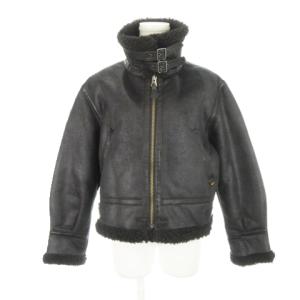 INDUSTRIES B-3 フライトジャケット フェイクムートン M 黒 ブラック /AH10 GY12