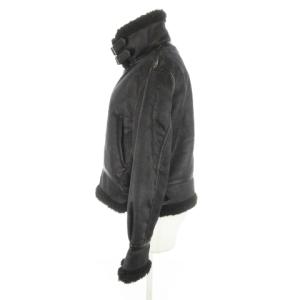 ALPHA INDUSTRIES INDUSTRIES B-3 フライトジャケット フェイクムートン M 黒 ブラック /AH10 GY12