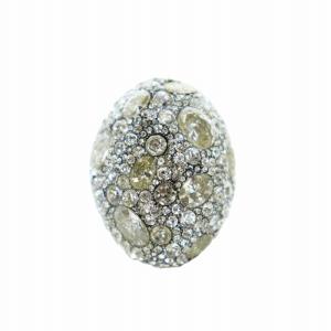 kate spade new york ムード パヴェ リング 指輪 アクセサリー ラインストーン 宝石 ロゴ 11号 シルバー色 GY12 /MQ