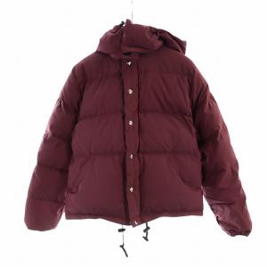 ダウンジャケット 長袖 ジップアップ ロゴ フード付き XS 紫 GY35 /MQ