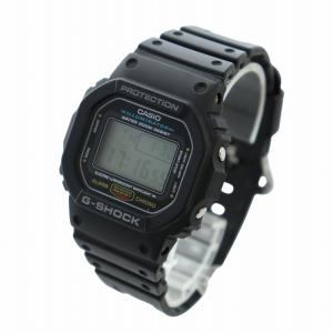 CASIO G-SHOCK 腕時計 ウォッチ クォーツ デジタル ロゴ スクエア 黒 ブラック DW-5600E GY35 /MQ