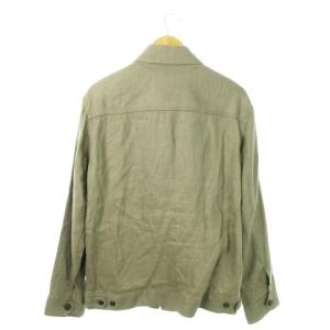 Ron Herman ジャケット スイングトップ ジップアップ 麻 リネン L グレー /AO9 GY35