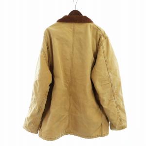 Carhartt ヴィンテージ 90年代 トラディショナルコート 長袖 USA製 ミドル 総裏地 ロゴ 茶 ブラウン GY01
