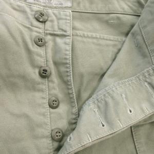 AVIREX エアロパンツ カーゴパンツ ワーク ストレート ボタンフライ バックポケット ミリタリー M 緑 カーキ