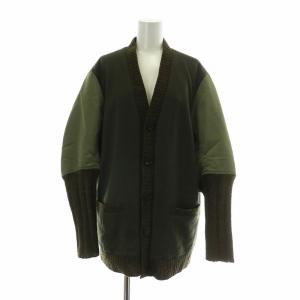 中綿ジャケット ブルゾン ウール ナイロン 切り替え 1 S カーキ UP2C1207-2 /XZ GY19