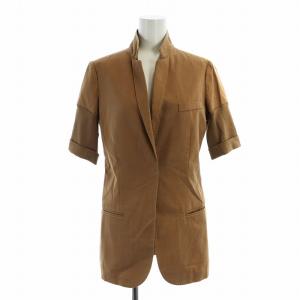 ミドルジャケット シルク 40 ブラウン