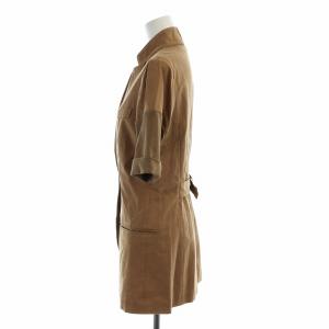 BRUNELLO CUCINELLI ミドルジャケット シルク 40 ブラウン