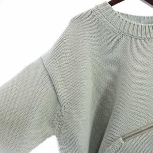 Off-White 23AW ニット セーター スウェット S ライトグレー OMHE150S23KNI0014100