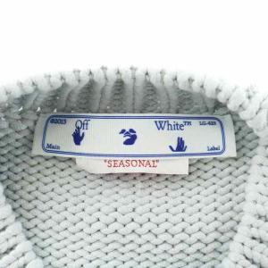 Off-White 23AW ニット スウェットシャツ M ライトブルー