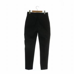 MONCLER 23SS テーパード パンツ ジップフライ ロゴ 刺繍 ワッペン 40 M 黒 ブラック /XZ I10932A00018