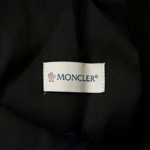 MONCLER 23SS テーパード パンツ ジップフライ ロゴ 刺繍 ワッペン 40 M 黒 ブラック /XZ I10932A00018