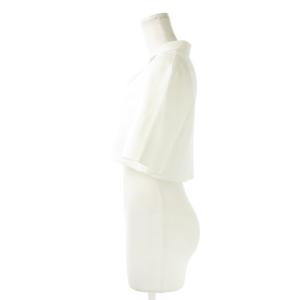 FOXEY ニットジャケット ボレロ 38 ホワイト