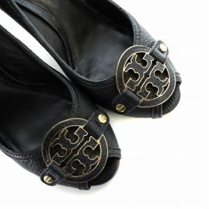 トリーバーチウエッジソールパンプス TORY BURCH トリーバーチ 本革 ウェッジソール パンプス 約25cm