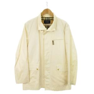 BURBERRY LONDON スイングトップ ジャケット ジップアップ 比翼 L ライトベージュ /AH12 GY19