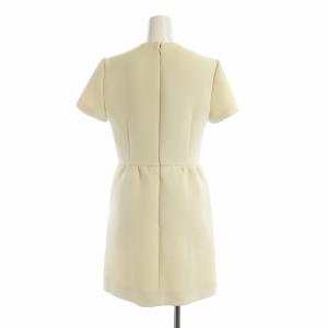 RED VALENTINO REDVALENTINO ワンピース ミドル ジップアップ 半袖 38 M ベージュ GY19 /MQ