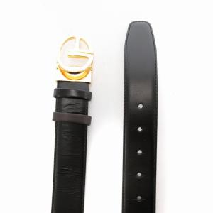 dunhill レザーベルト ロゴバックル リバーシブル 44/110 黒 茶 291