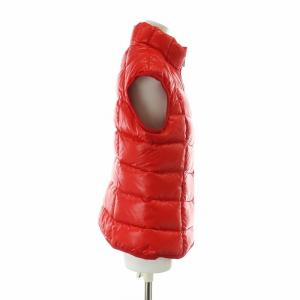 ESCADA スポーツ SPORT ダウンベスト アウター ナイロン ハイネック ジップアップ 38 M 赤 レッド