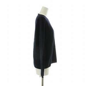 PRADA ニット セーター ウール 長袖 クルーネック 40 M 濃紺 ダークネイビー /XZ GY19