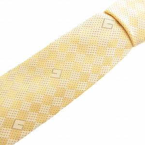 ネクタイ レギュラータイ ストレートシルエット 総柄 Gロゴ 絹 シルク チェック ? /JS GY19