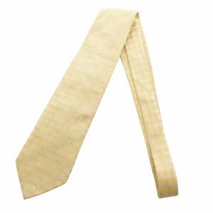 GUCCI ネクタイ レギュラータイ ストレートシルエット 総柄 Gロゴ 絹 シルク チェック ? /JS GY19