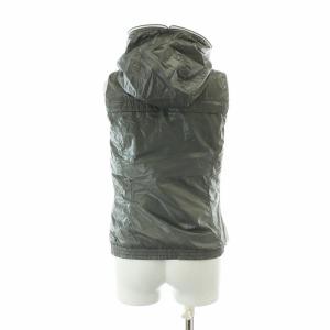 DUVETICA アブレジア ABREZIA ダウンベスト ナイロン フード ジップアップ 40 M グレー /XZ GY19