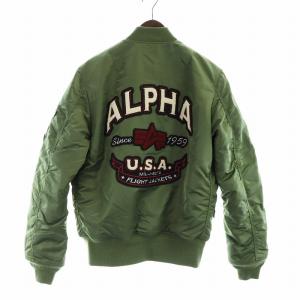 INDUSTRIES MA-1 ブルゾン リバーシブル フライト ジャケット ジップアップ 中綿 ワッペン