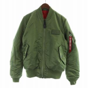 ALPHA INDUSTRIES INDUSTRIES MA-1 ブルゾン リバーシブル フライト ジャケット ジップアップ 中綿 ワッペン