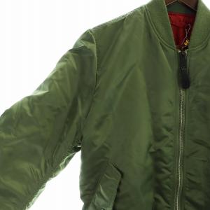 ALPHA INDUSTRIES INDUSTRIES MA-1 ブルゾン リバーシブル フライト ジャケット ジップアップ 中綿 ワッペン