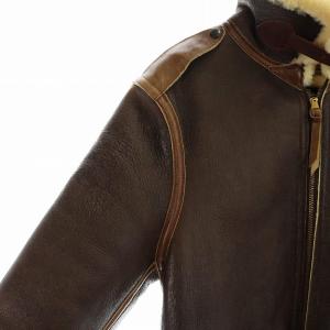 AVIREX TYPE B-6 USA製 ムートン フライト ジャケット 40 ブラウン