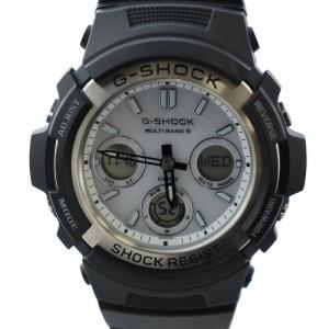 腕時計 ウォッチ 電波ソーラー クロノグラフ デイト カレンダー付き デジアナ 白文字盤 黒 ブラック