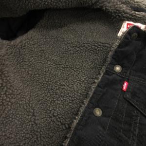 Levi's コーデュロイジャケット 裏ボア S ネイビー