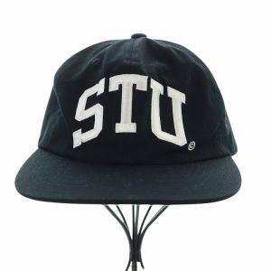 STUSSY Arch Strapback Cap キャップ 野球帽 帽子 STUロゴ 黒 ブラック 1311066
