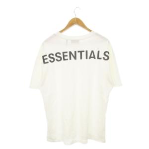 Tシャツ カットソー ラウンドネック 半袖 ロゴ プリント オーバーサイズ M 白 ホワイト /MN21