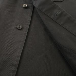 Scye シャツジャケット コットン ハリ感 38 M 黒 ブラック /AO1 GY01