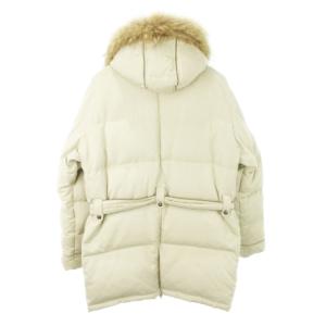 INTERMEZZO ダウンコート ダウンジャケット ダッフルデザイン ファー レッキス ラクーン LL グレージュ /AH6