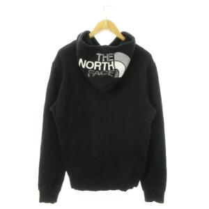 プルパーカー スウェット 長袖 コットン プリント ロゴ 裏起毛 アウトドア L 黒 ブラック /AO20