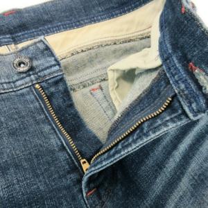 HIDEAWAYS NICOLE 近年モデル デニムパンツ ジーンズ  テーパード ダメージ加工 44 S 青 ブルー /MN22 GY01