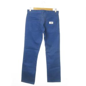 ARMANI COLLEZIONI パンツ スリムストレート ストレッチ ロゴ 30 青 ブルー