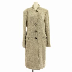ツイードコート PML02T ラメ ロング コート 46 グレージュ /G MT GY19