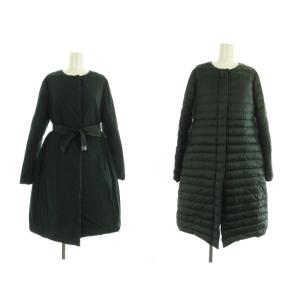 ダウン コート リバーシブル 2WAY I40 カーキ